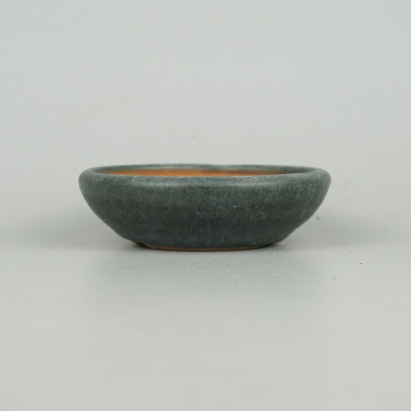 中古盆栽鉢 光峰 小鉢 長辺 約9.5cm 丸鉢 釉薬  中古鉢 l1198414305