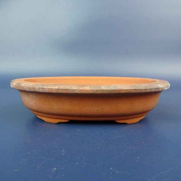 中古盆栽鉢 伊藤 小型 長辺 約11.3cm 楕円鉢 外縁 泥鉢  中古鉢 s1198416461