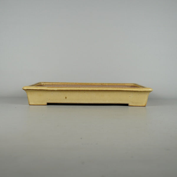 中古盆栽鉢 常滑 黎鳳造 中型 長辺 約35cm 長方鉢 釉薬  中古鉢 w1198405797