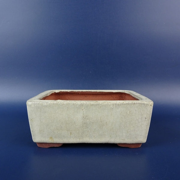 中古盆栽鉢 燿山 小型 長辺 約 11.3m 長方鉢 釉薬  中古鉢 n1198406443