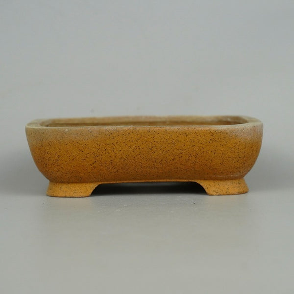 中古 盆栽鉢 常滑 旭清 小型 長辺 約 10.6cm 長方鉢 泥物  中古鉢 o1198421298