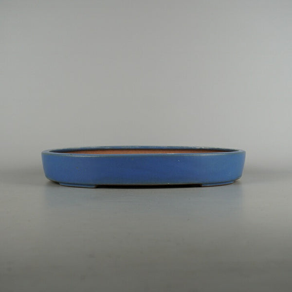 中古 盆栽鉢 常滑 黎鳳 中型 長辺 約 35cm 楕円鉢 釉薬  中古鉢 h1198420243