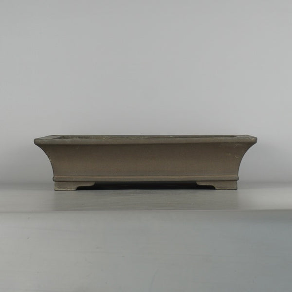 中古 盆栽鉢 常滑 中野 行山 大型 長辺 約 42cm 長方鉢 下帯 泥物  中古鉢 v1198436989