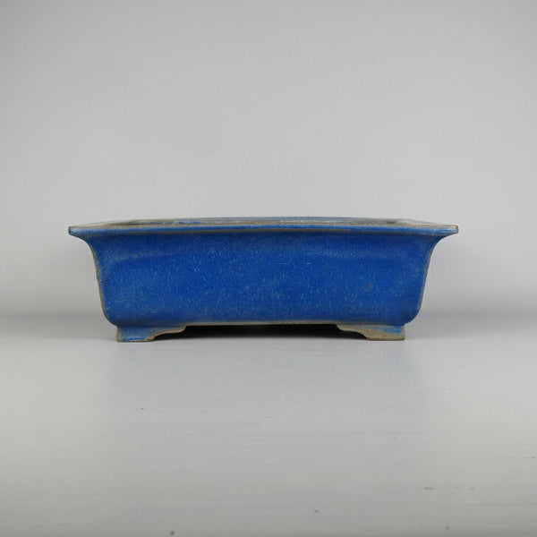 中古盆栽鉢 常滑 鴻陽造 中型 長辺 約34.5cm 長方鉢 外縁 釉薬  中古鉢 q1198418653