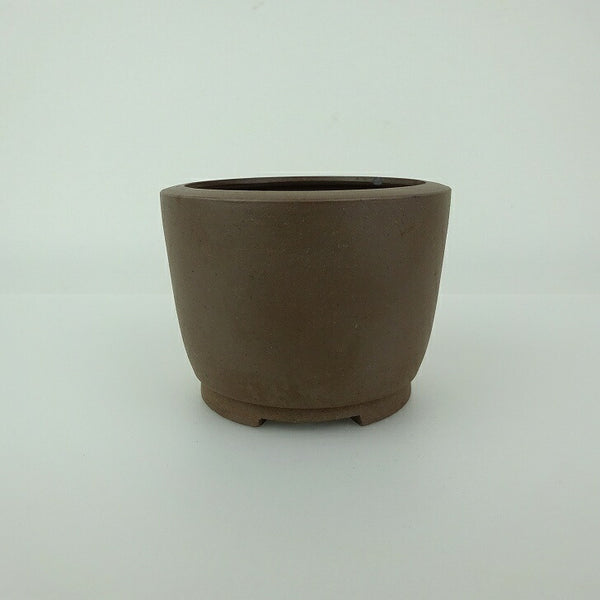 中古 盆栽鉢 常滑 英明 小鉢 長辺 約8cm 丸鉢 泥物  中古鉢 q1198415568