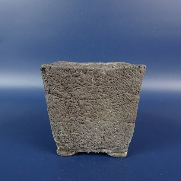中古盆栽鉢 常滑 竜岳 小鉢 長辺 約 6.8cm 正方鉢 泥鉢  中古鉢 h1198425138