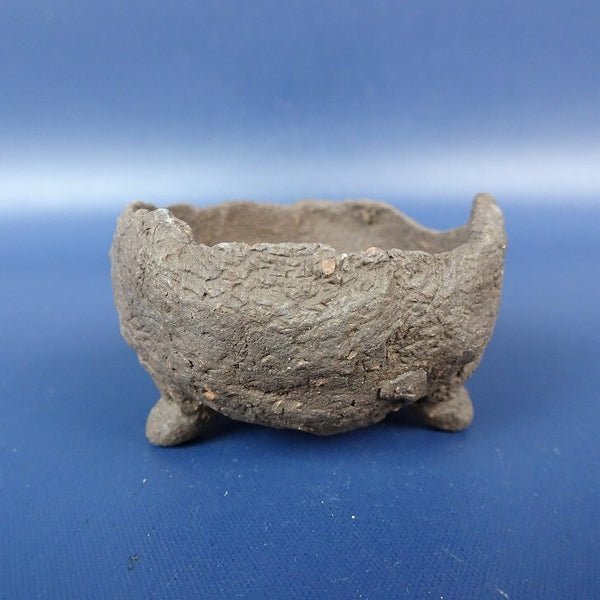 中古盆栽鉢 常滑 竜岳 小鉢 長辺 約5cm 丸鉢 泥鉢  中古鉢 c1198406347