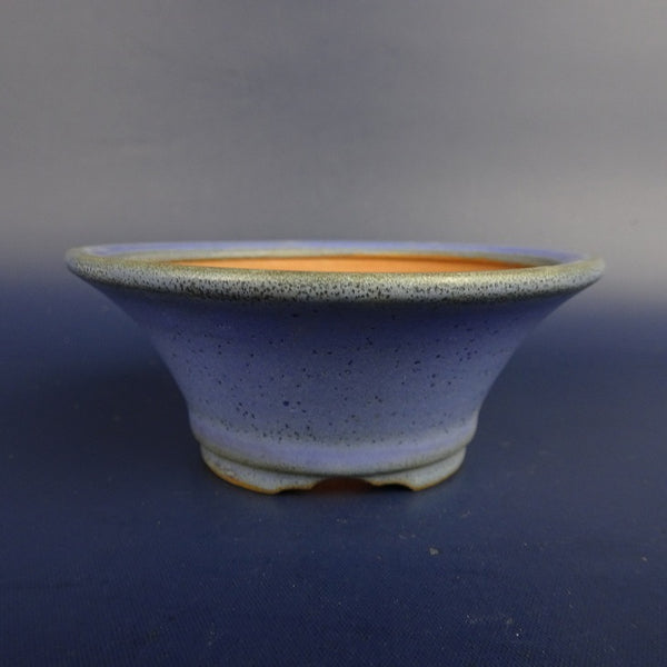 中古盆栽鉢 香山 小鉢 長辺 約9.3cm 丸鉢 外縁 釉薬  中古鉢 l1198408434