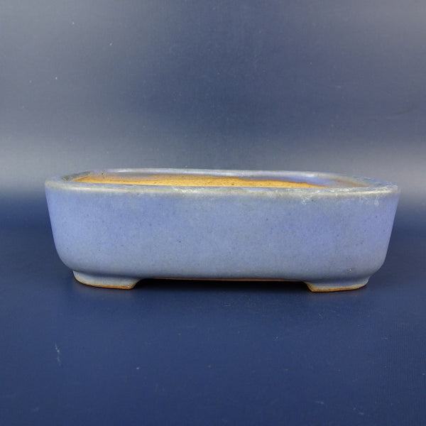 中古盆栽鉢 常滑 一弘造 小型 長辺 約13cm 長方鉢 釉薬  中古鉢 n1198409375