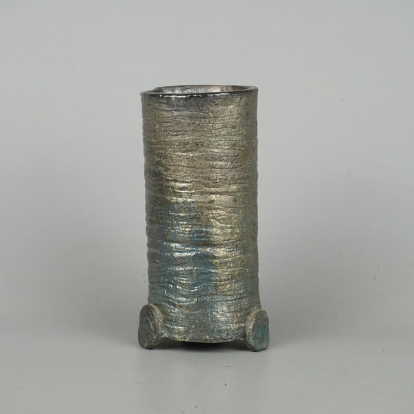 中古盆栽鉢 常滑 小松泉 小型 高さ 約14.5cm 正方鉢 下方  中古鉢 j1198413137