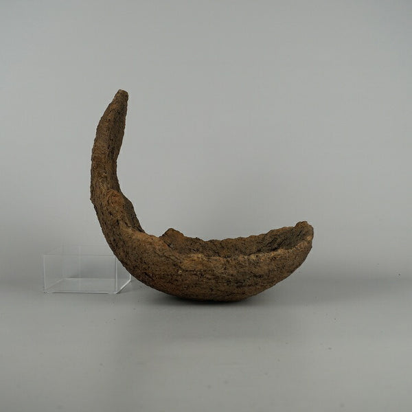 中古 盆栽鉢 落款なし 中型 長辺 約 23cm クラマ風鉢 ネリクラマ 泥物  中古鉢 q1198413230