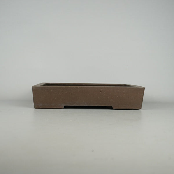 中古盆栽鉢 常滑 山秋造 中型 長辺 約28.5cm 長方鉢 泥物  中古鉢 h1198424966