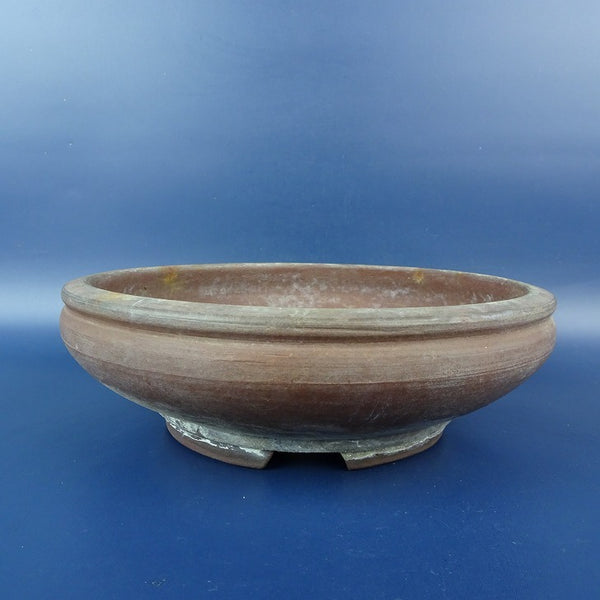 中古盆栽鉢 常滑 陶陽 小型 長辺 約18.8cm 丸鉢 外縁 泥鉢  中古鉢 d1198423774