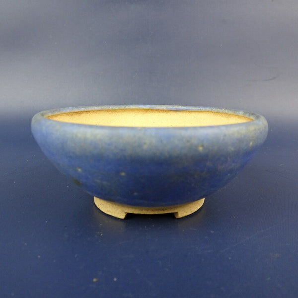 中古盆栽鉢 平安香草 小鉢 長辺 約8cm 丸鉢 釉薬  中古鉢 1198403146