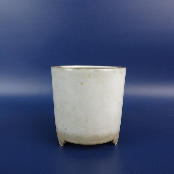 中古盆栽鉢 南京 落款あり 小鉢 高さ 約 7.5cm 丸鉢 釉薬  中古鉢 o1198430450