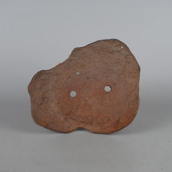 中古盆栽鉢 芳水 中型 長辺 約 22cm 変形鉢 泥物  中古鉢 l1198410029