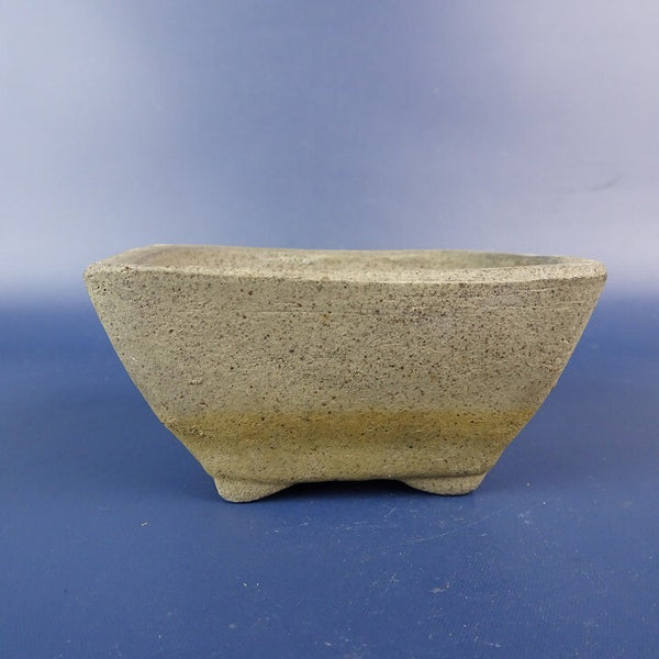 中古盆栽鉢 敦子 小鉢 長辺 約8.8cm 長方鉢 泥鉢  中古鉢 q1198419352