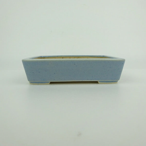 中古盆栽鉢 青香 小型 長辺 約 12cm 長方鉢 釉薬  中古鉢 b1198420121
