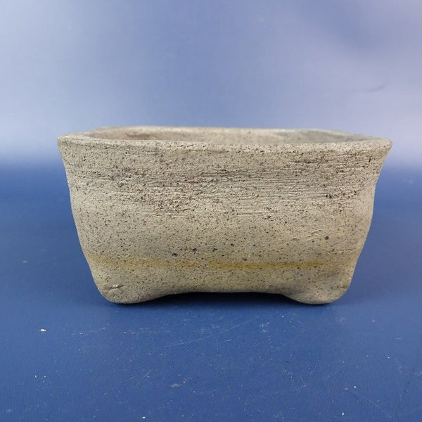 中古盆栽鉢 敦子 小鉢 長辺 約8.5cm 正方鉢 泥鉢  中古鉢 u1198430267