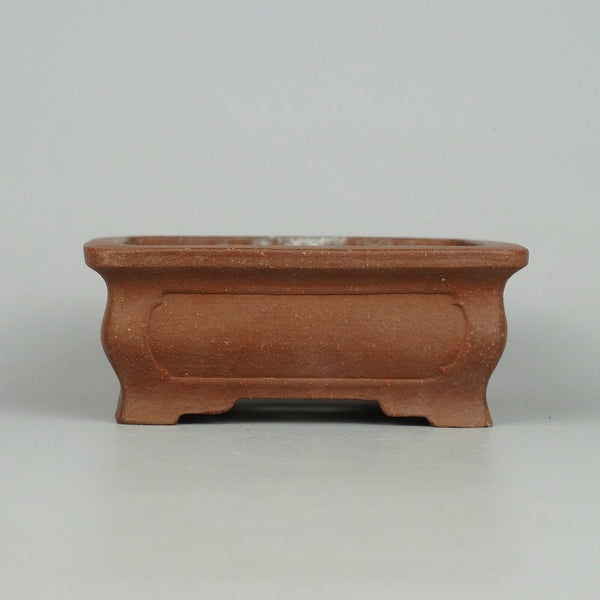 中古 盆栽鉢 常滑 旭清 小型 長辺 約12.8cm 長方鉢 泥物  中古鉢 h1198421193
