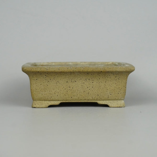 中古 盆栽鉢 常滑 旭清 小型 長辺 約 11cm 長方鉢 泥物  中古鉢 f1198411719