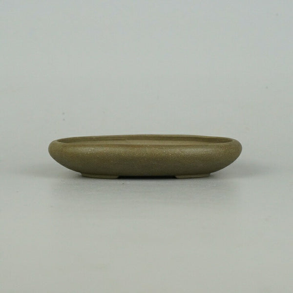 中古盆栽鉢 峰輝 小型 長辺 約10.5cm 楕円鉢  中古鉢 q1198413474