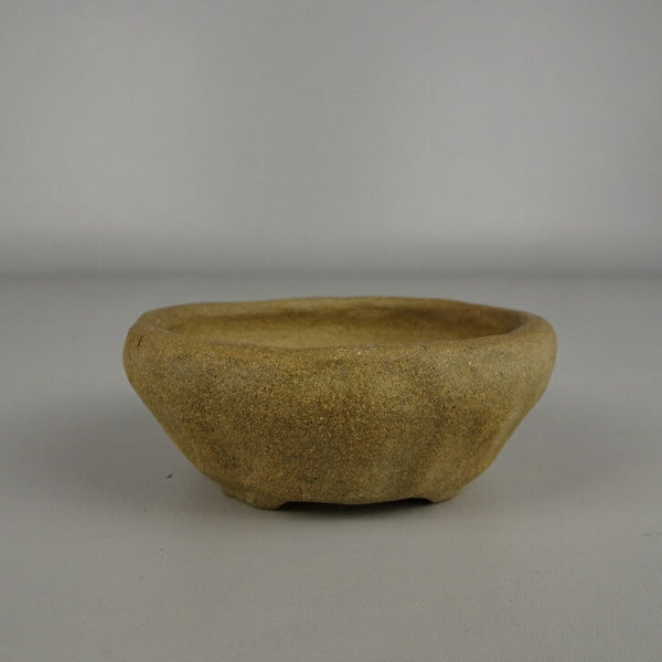 中古盆栽鉢 雀子 小鉢 長辺 約 7.6cm 丸鉢  中古鉢 n1198405448