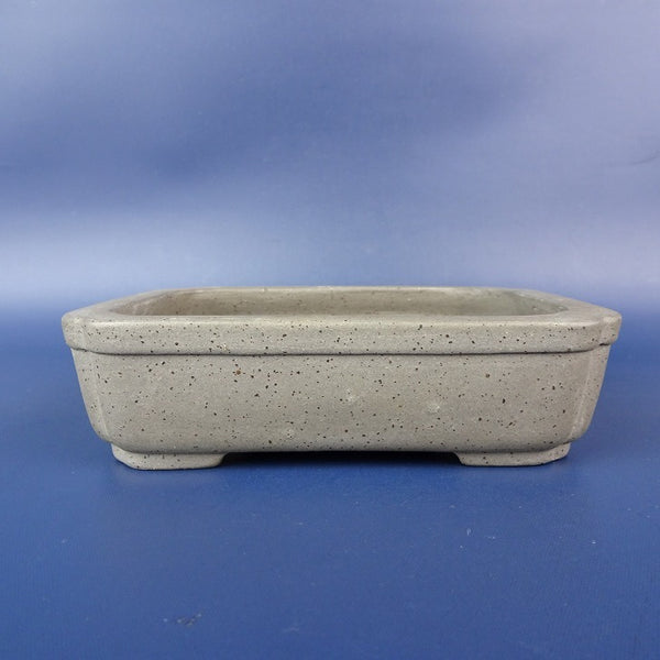 中古盆栽鉢 峰輝堂 小型 長辺 約11.7cm 長方鉢 隅入 泥鉢  中古鉢 h1198430400