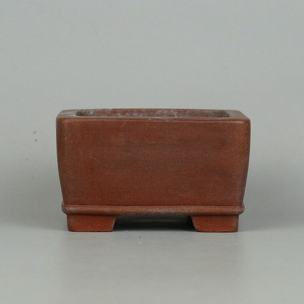 中古 盆栽鉢 常滑 旭清 小鉢 長辺 約7.8cm 正方鉢 泥物  中古鉢 m1198412460