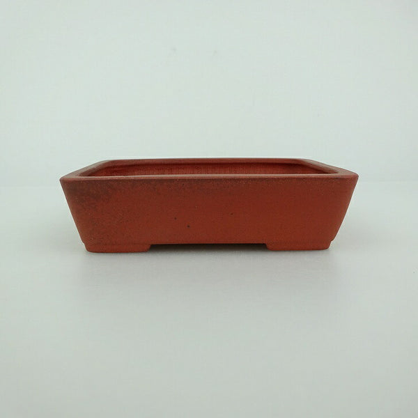 中古盆栽鉢 青香 小鉢 長辺 約9cm 長方鉢 泥物  中古鉢 v1198438776