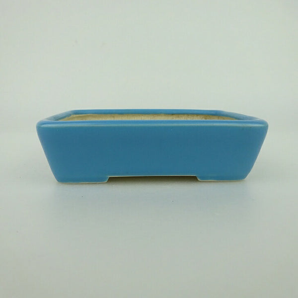 中古盆栽鉢 青香 小鉢 長辺 約9.5cm 長方鉢 釉薬  中古鉢 h1198423979