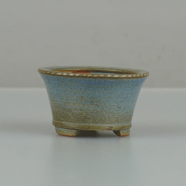 中古盆栽鉢 香山 小鉢 長辺 約 5.2cm 丸鉢 縁付 釉薬  中古鉢 d1198419740