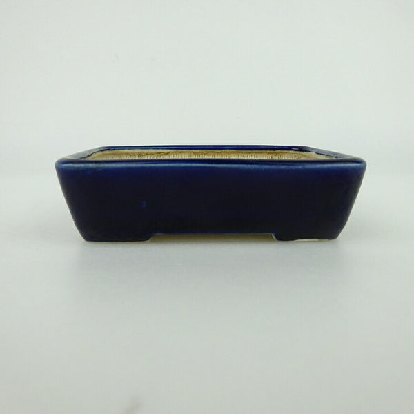中古盆栽鉢 青香 小鉢 長辺 約9.5cm 長方鉢 釉薬  中古鉢 h1198422444