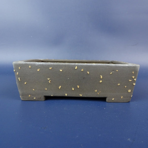 中古 盆栽鉢 青風 小型 長辺 約11cm 長方鉢 リヒ泥  中古鉢 s1198417210