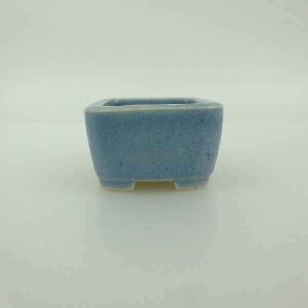 中古盆栽鉢 青香 豆鉢 長辺 約4.4cm 正方鉢 釉薬  中古鉢 1198401943