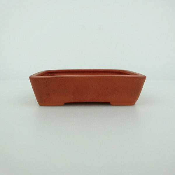 中古盆栽鉢 青香 小鉢 長辺 約9cm 長方鉢 泥物  中古鉢 n1198408994
