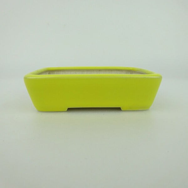 中古盆栽鉢 青香 小鉢 長辺 約9.5cm 長方鉢 釉薬  中古鉢 d1198422041