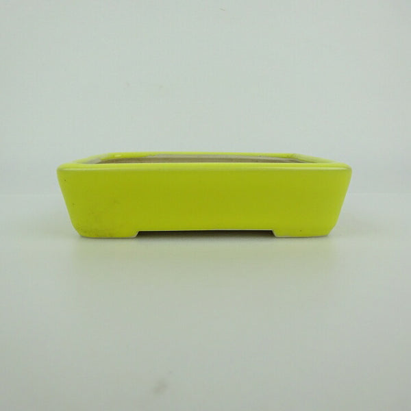 中古盆栽鉢 青香 小型 長辺 約 12cm 長方鉢 釉薬  中古鉢 d1198427457