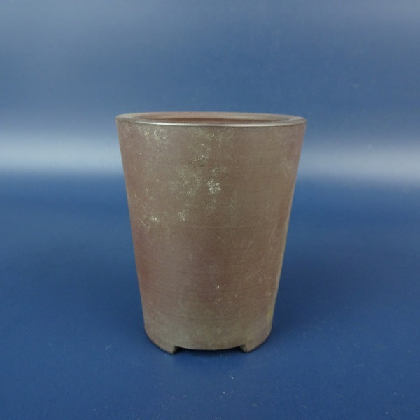 中古 盆栽鉢 青風 小鉢 高さ 約6.5cm 丸鉢 泥鉢  中古鉢 g1198414645