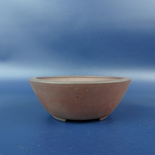 中古 盆栽鉢 青風 小鉢 長辺 約 9cm 丸鉢 泥鉢  中古鉢 c1198405588
