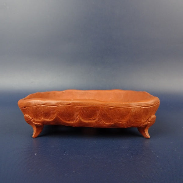 中古盆栽鉢 福専 小鉢 長辺 約 9.4cm 正方鉢  中古鉢 f1198414007