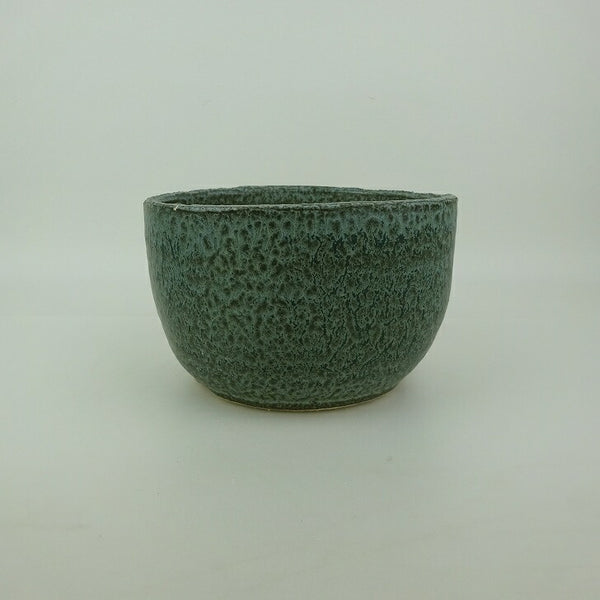 中古盆栽鉢 信楽 K 小型 長辺 約14.8cm 丸鉢 信楽焼 楽風 釉薬  中古鉢 c1198413059