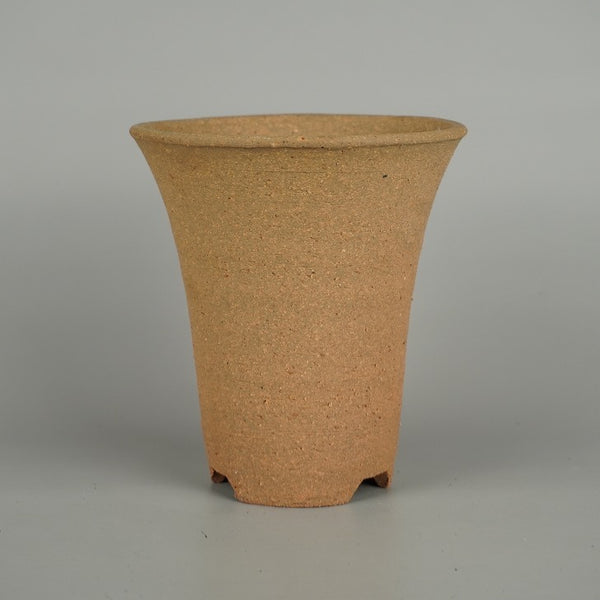 中古 鉢 植木鉢 ラン鉢 小型 高さ 約 14.8cm 丸鉢 泥物 蘭鉢  中古鉢 f1198415801