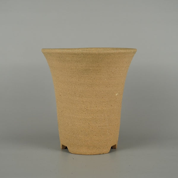 中古 鉢 植木鉢 ラン鉢 小型 高さ 約 18.2cm 丸鉢 泥物 蘭鉢  中古鉢 w1198408125