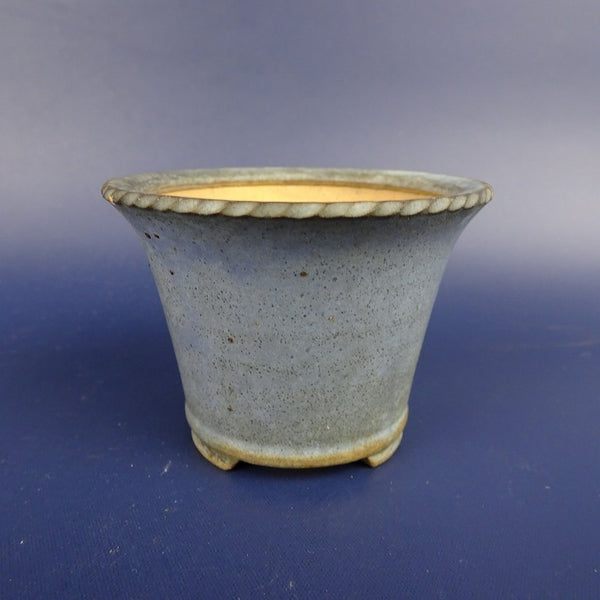 中古盆栽鉢 香山 小鉢 長辺 約6.3cm 丸鉢 外縁 釉薬  中古鉢 u1198420297