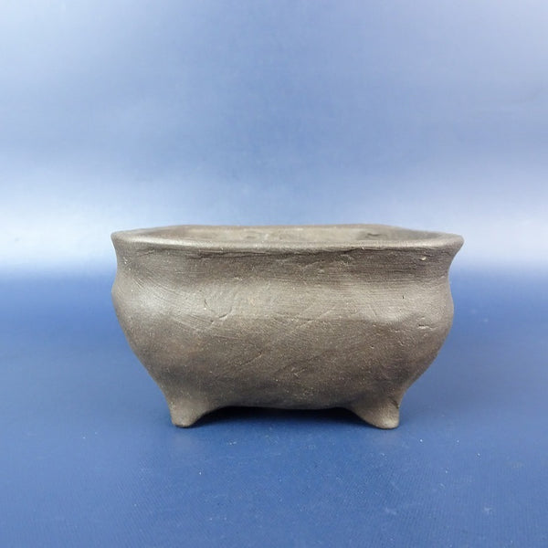 中古盆栽鉢 福専 小鉢 長辺 約 7.2cm 正方鉢 泥鉢  中古鉢 g1198423304
