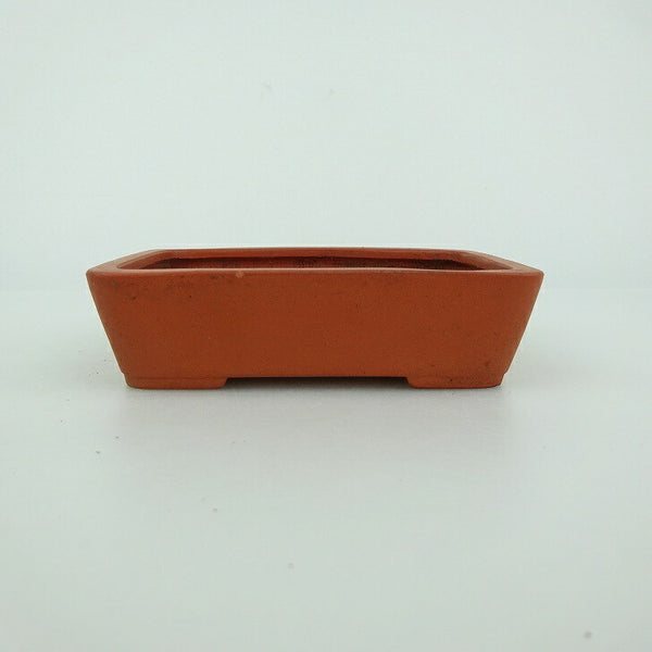 中古盆栽鉢 青香 小鉢 長辺 約9.2cm 長方鉢 泥物  中古鉢 e1198408942