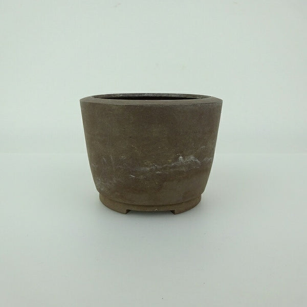 中古 盆栽鉢 常滑 英明 小鉢 長辺 約7.9cm 丸鉢 泥物  中古鉢 1199274452