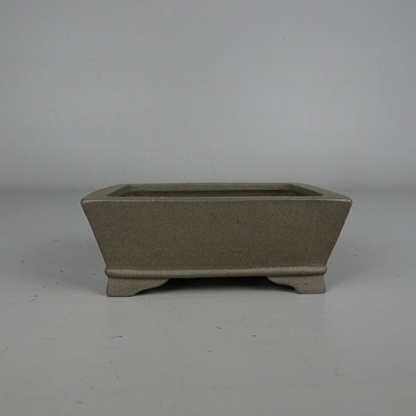 中古 盆栽鉢 常滑 柴勝 小型 長辺 約10.1cm 長方鉢 下帯 泥鉢  中古鉢 w1199278916