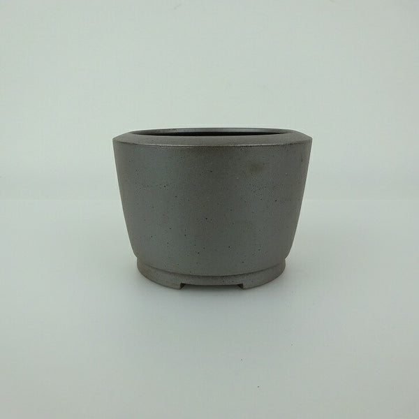 中古 盆栽鉢 常滑 英明 小鉢 長辺 約8cm 丸鉢 泥物  中古鉢 l1199277035
